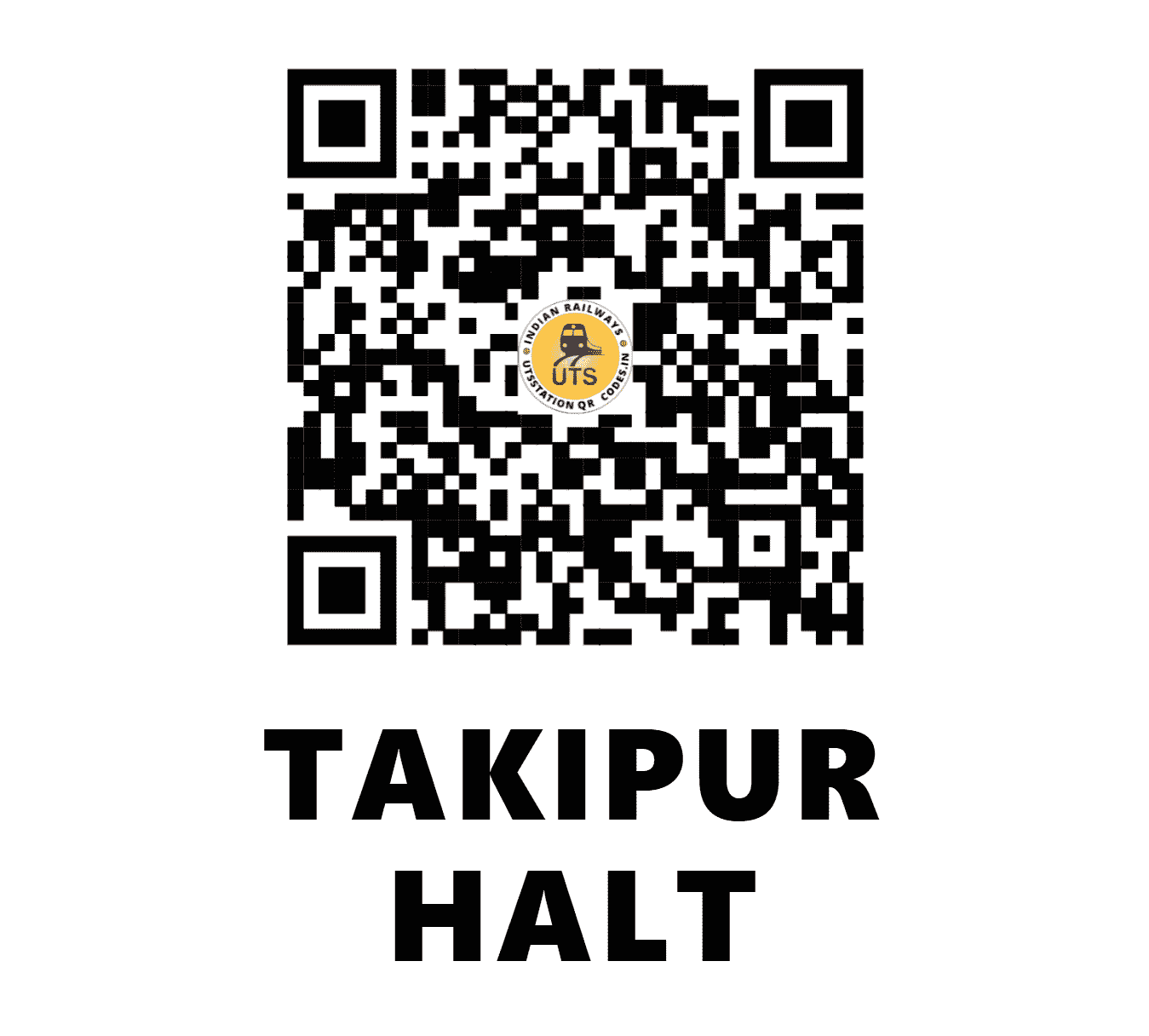 UTS QR Code for TAKIPUR HALT - TKPH (ER - WEST BENGAL)